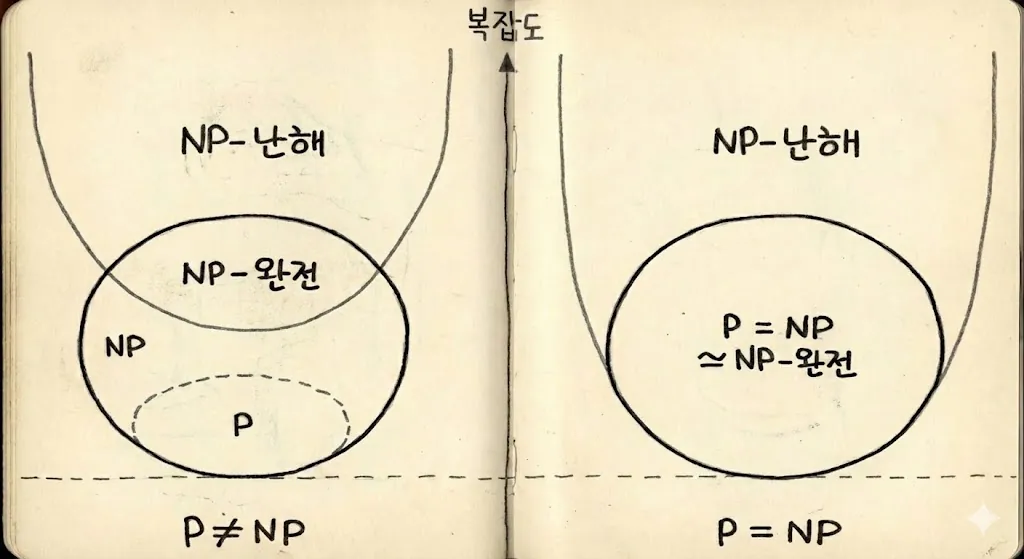 P=NP 다이어그램