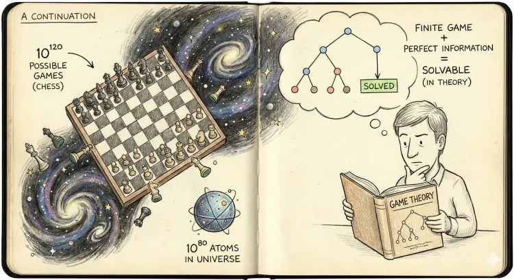 체스와 우주의 경우의 수